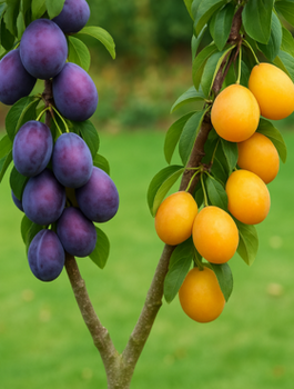 DUO Pflaumenbaum Reineclaude Althana + Reineclaude Ulena - Wurzelnackte Pflanze