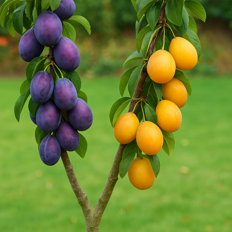 DUO Pflaumenbaum Reineclaude Althana + Reineclaude Ulena - Wurzelnackte Pflanze